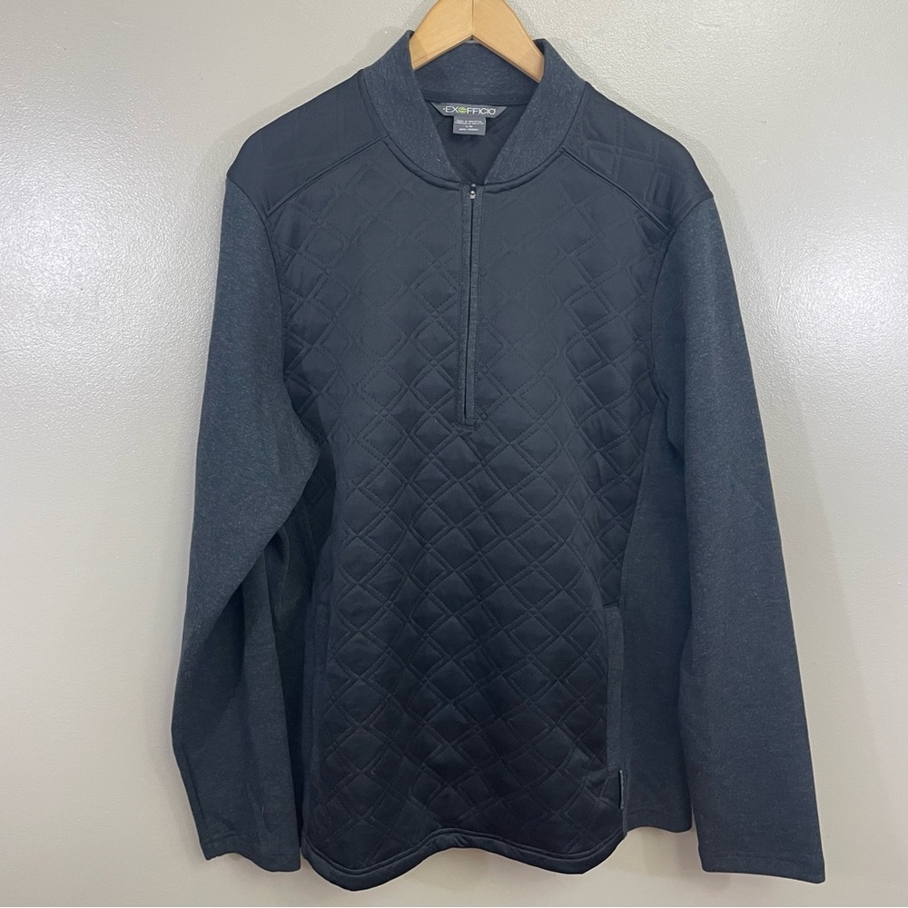 Exofficio men’s Large Harwood 1/4 Zip quilted